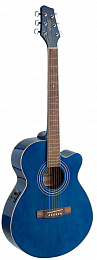 Электроакустическая гитара STAGG SA40MJCFI-TB