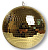 Зеркальный шар AstraLight AMB030 Gold