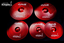 Комплект тарелок KINGDO LISTEN SET 14"+16"+18"+20" RED
