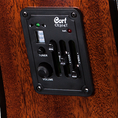 Гитарный комплект CORT AD880CE BK (чехол, гитарный кабель, медиаторы)